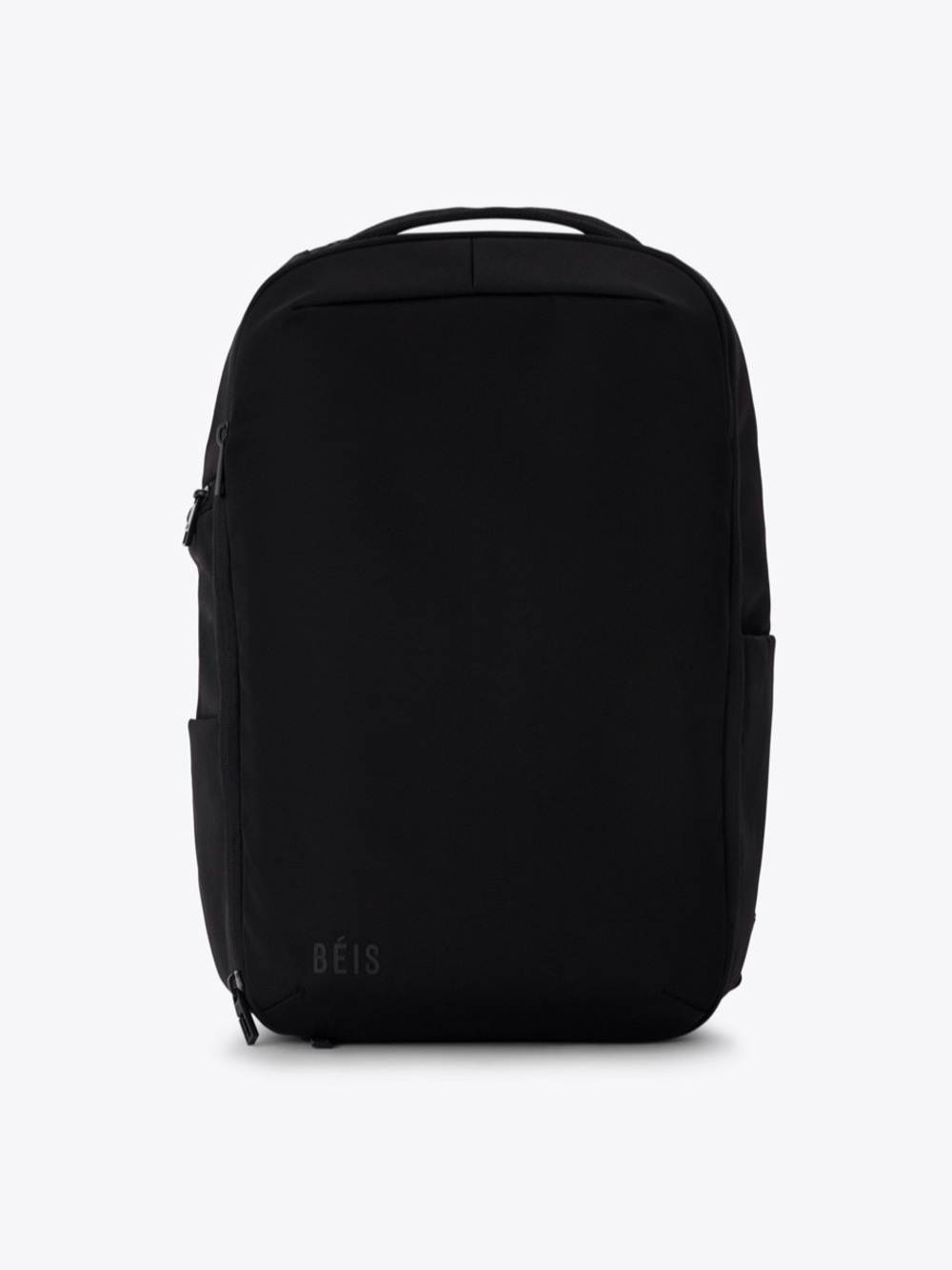 BEIS Black Minimalist Travel Backpack